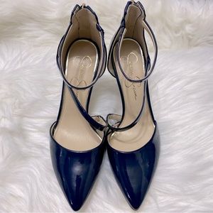 Jessica Simpson Blue ankle strap